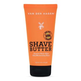 Van der Hagen Shave Butter Beard Shaving Cream, Formulated with Natural Oils, 6 oz