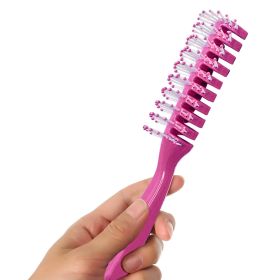 Pink Hair Brush for Men 8 inch Pack of 12 Massage Hair Brush Men and Women Plastic Tool Science Hair Brush Fuller Brush Hairbrush Hair Brush for Curly