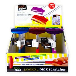 Colorful Back Scratcher Bx/24 Countertop Display Rake Style