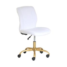 Plush Velvet Office Chair