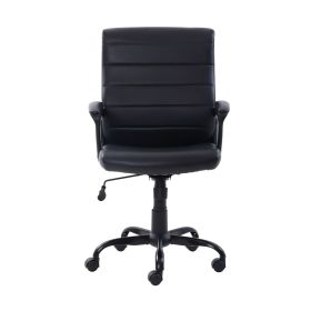 Bonded Leather Mid-Back Manager's Office Chair, multicolors