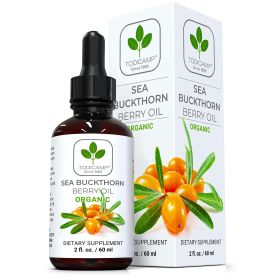 Sea Buckthorn Oil Organic 2 fl oz Cold Pressed Sea Buckthorn Berry Oil Seabuckthorn Oil for Face and Organic Sea Buckthorn Oil Supplement