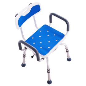 VEVOR Shower Chair 360° Swivel Tub Shower Seat with Armrests & Backrest 400lbs