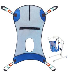 VEVOR Full Body Patient Lift Sling & Commode Opening Patient Lift Medical Sling, 121 x101cm, 400LBS