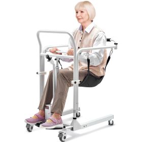 VEVOR Electric Patient Lift Transfer Chair Folding Lift Adjustable Wheelchair