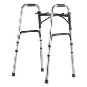 VEVOR Folding Walker Aluminum Mobility Walker Aid with Adjustable Height 350LBS