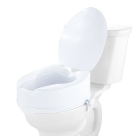 VEVOR Raised Toilet Seat 5" Raised 300 lbs Universal Toilet Riser for Elderly