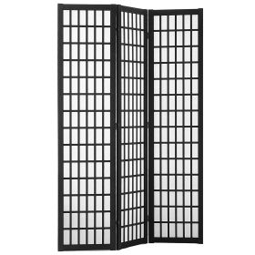 VEVOR Room Divider, 3 Panel Japanese Room Divider, Wood Folding Privacy Screen Indoor, Japanese Partition Dividers Portable Decoration Screens